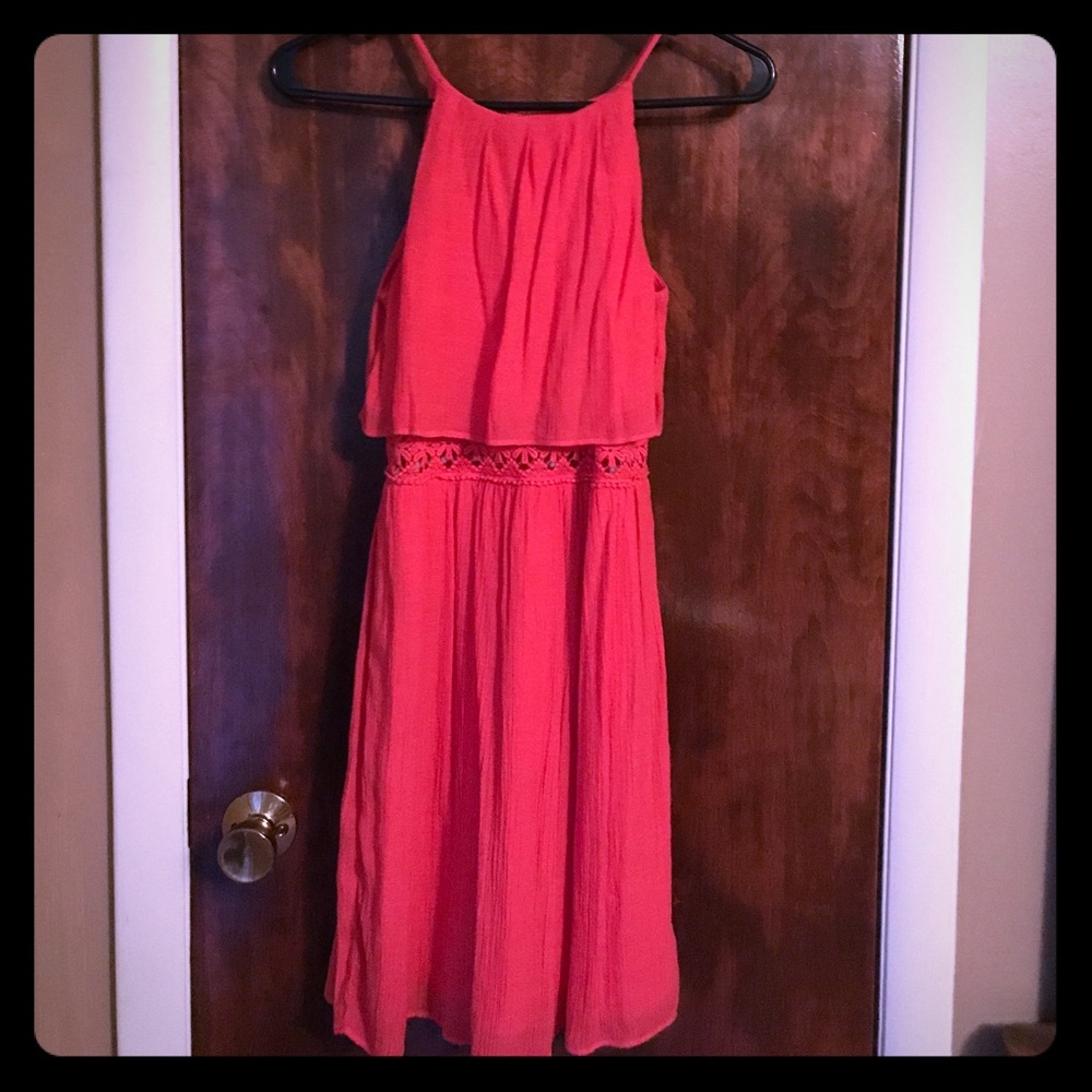 Coral dress