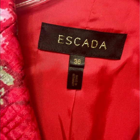 Escada Red Print Blazer
