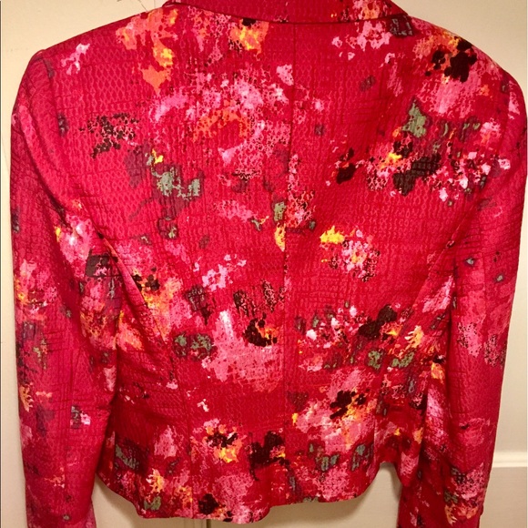 Escada Red Print Blazer