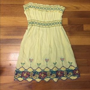 Yellow beach cover up or dress!