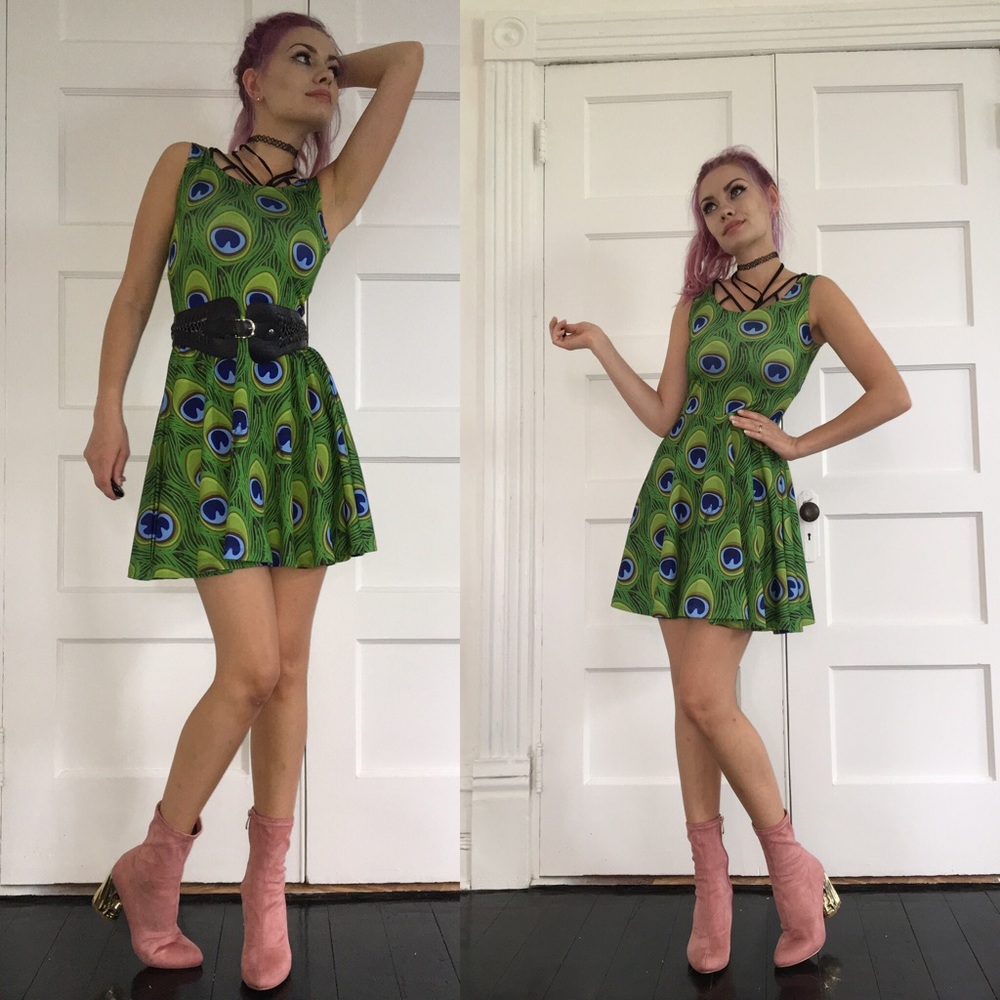 Peacock dress