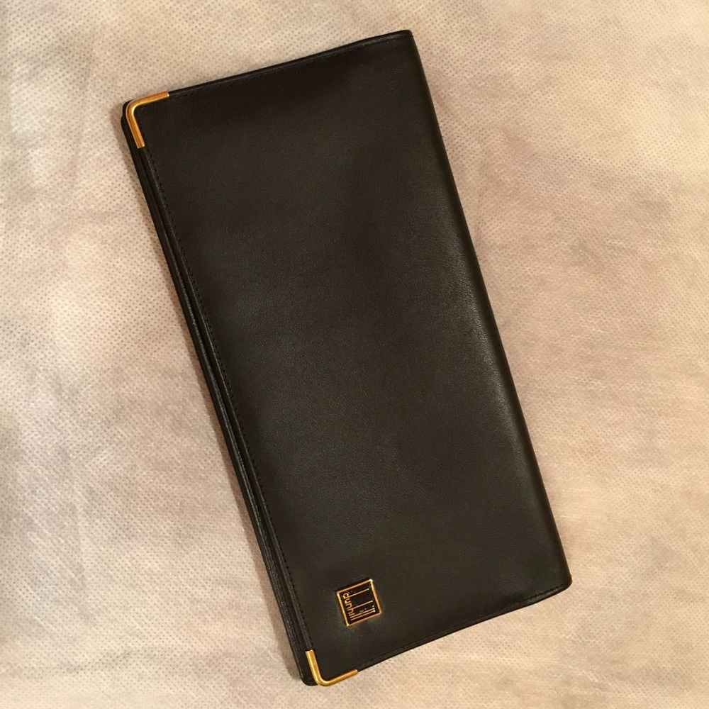 Dunhill Long Wallet / Checkbook Cover, Leather