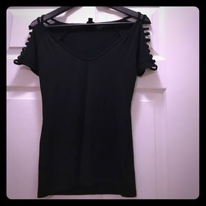 Guess cutout shoulder top