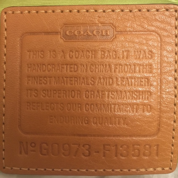 Sold- Authentic Coach Purse - Picture 2 of 4