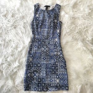 Forever 21 size S blue print mini dress. Brand new