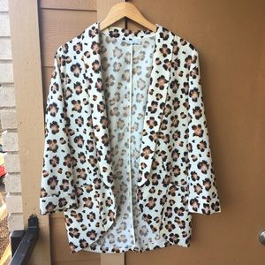 Animal Print Blazer
