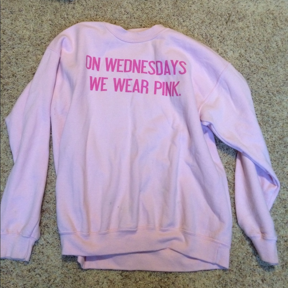 On Wednesdays we wear pink crew neck
