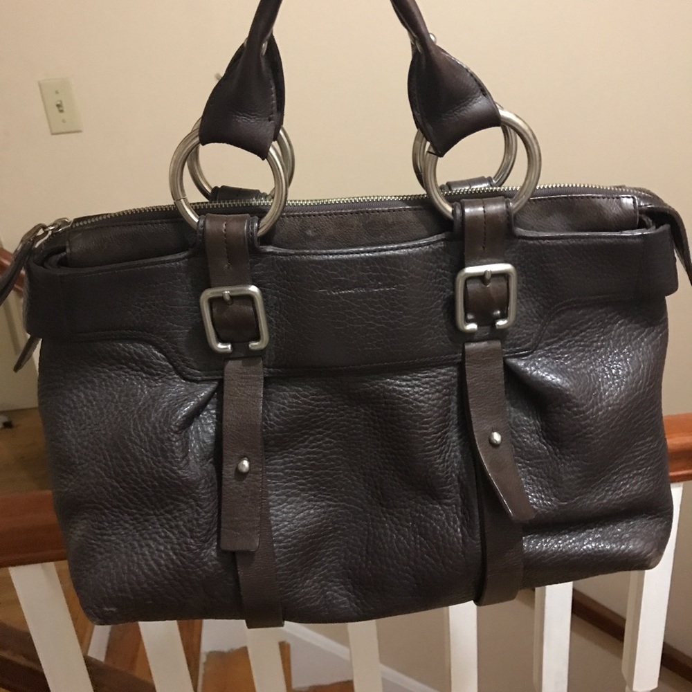 Kenneth Cole brown leather bag