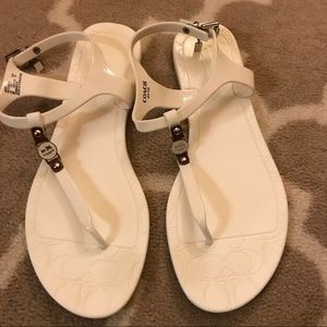 White Coach Sandals