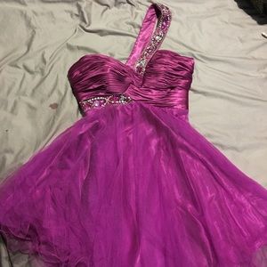 Cinderella magenta party dress