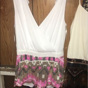 NWOT Sequin romper 