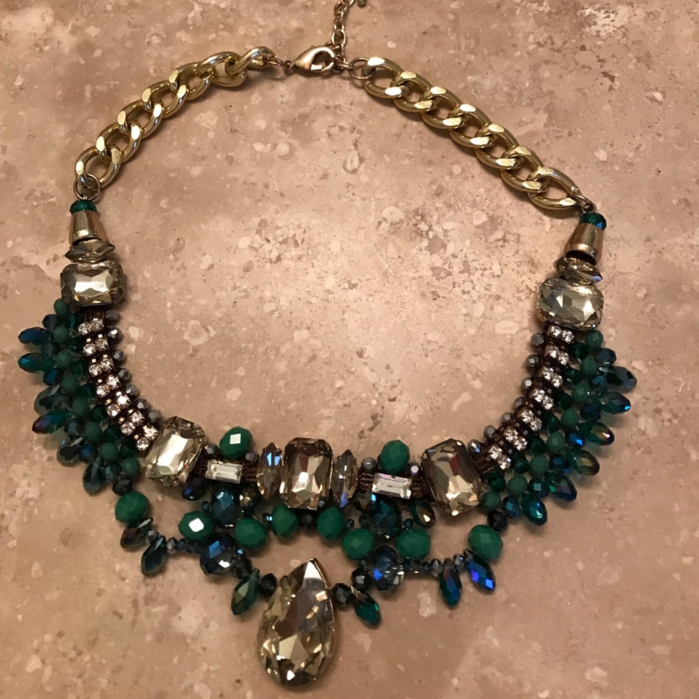 Crystal statement necklace