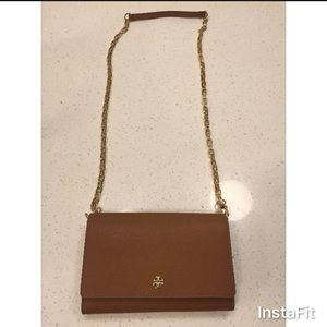 Tory Burch tan cross body.