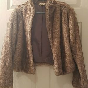 Hollister fur coat