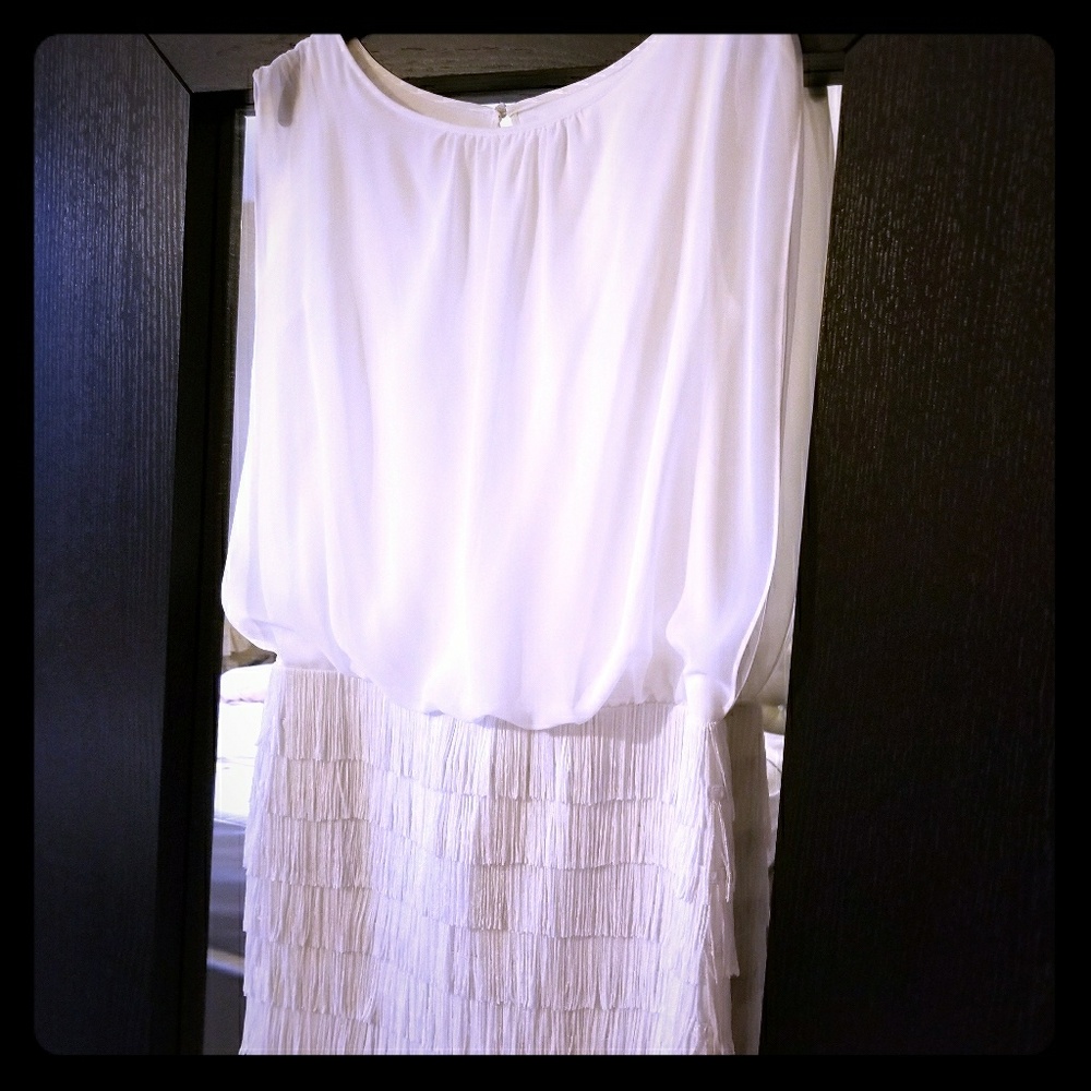 Elegant White Cocktail Dress