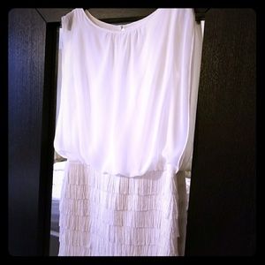 Elegant White Cocktail Dress