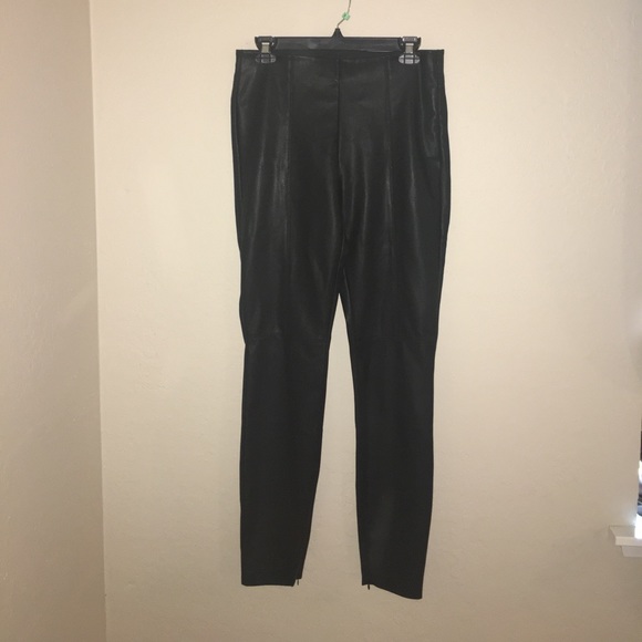 Zara TRF Leather Effect Leggings - Picture 2 of 3