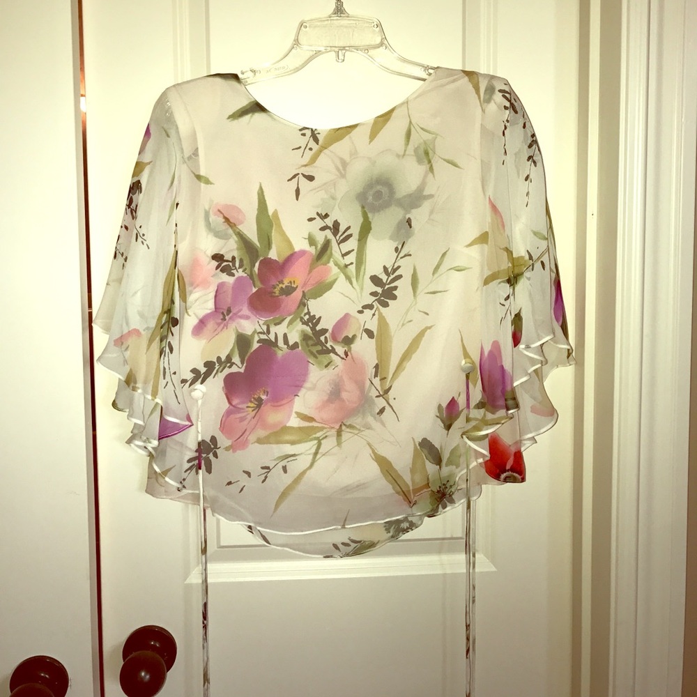Adrianna Papéll silk blouse floral