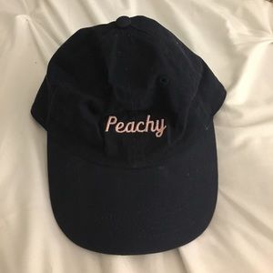 "Peachy" Navy blue and pink Pacsun hat