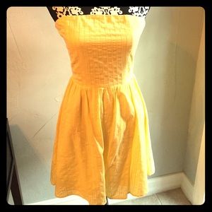 Yellow Eyelet dress