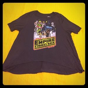 Star Wars Empire Strikes Back hi-low T-shirt