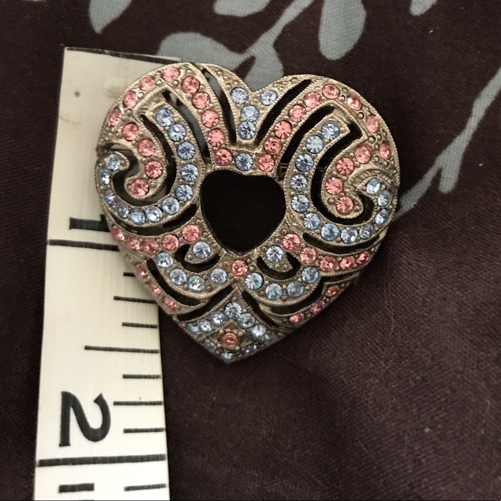 Gorgeous Heart Brooch - 1928 Brand