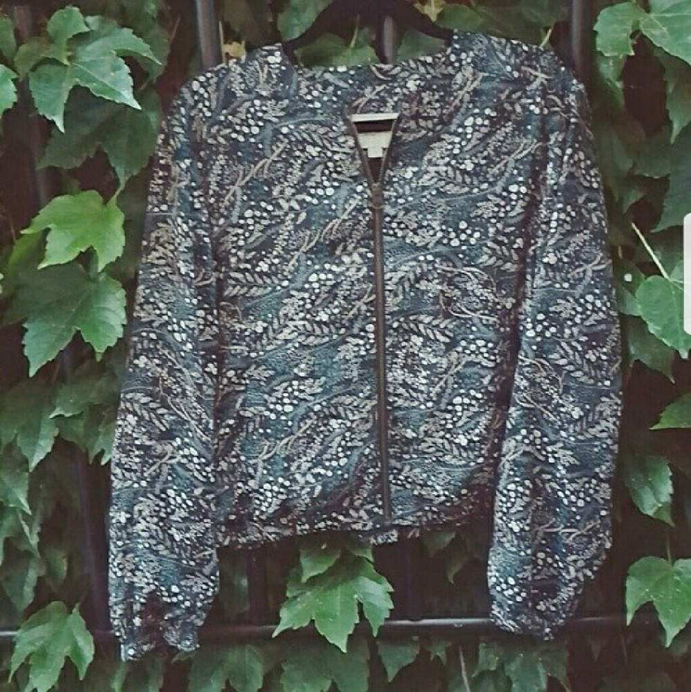 Floral Bomber Jacket