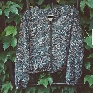 Floral Bomber Jacket