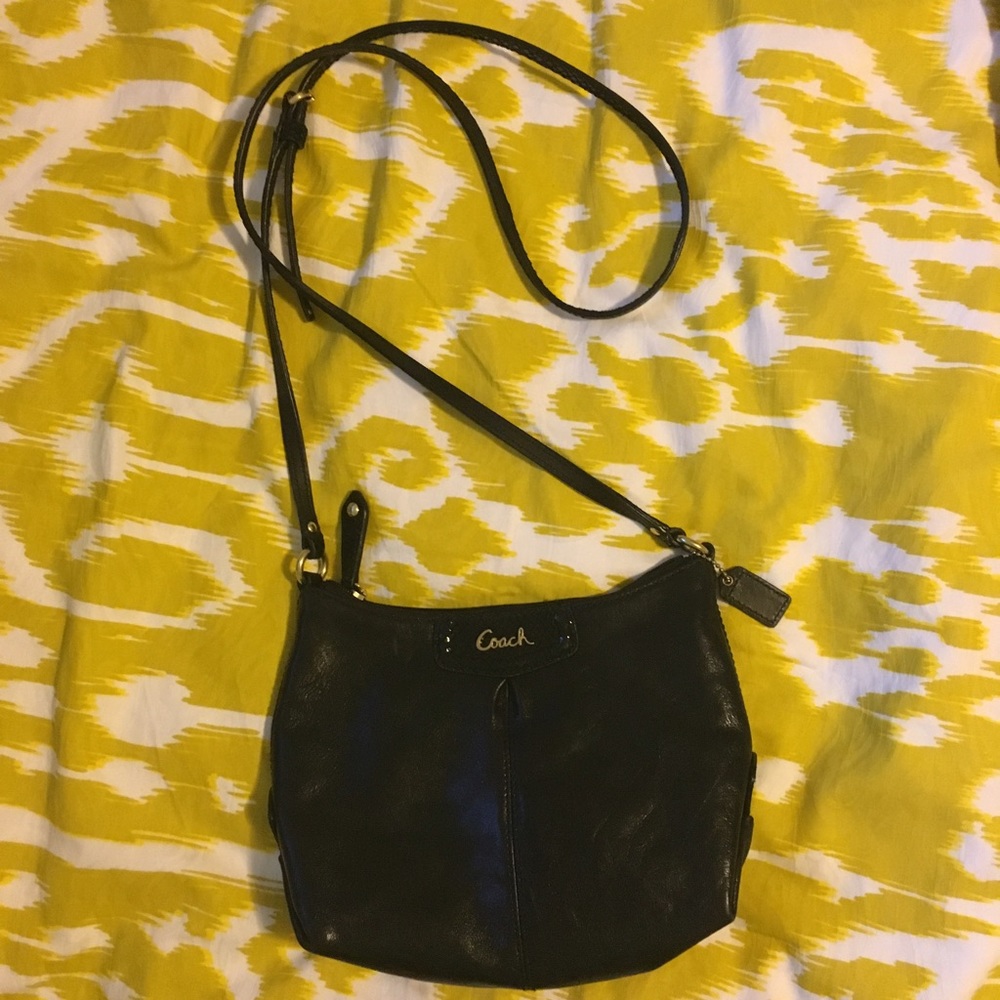 Black Coach crossbody bag