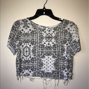 Paisley print crop top! (Small) (Unworn)
