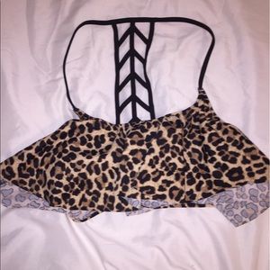 Cheetah Print VS Pink bikini top