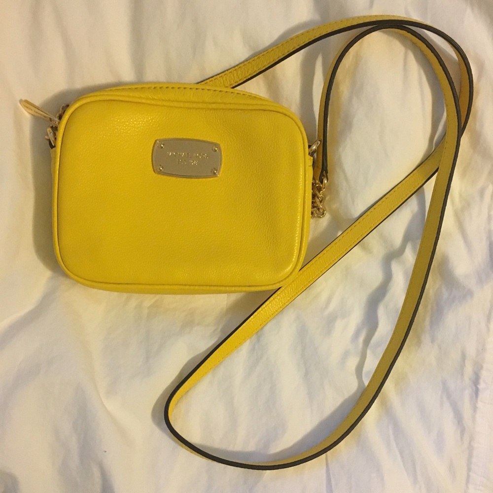 Yellow Michael Kors crossbody