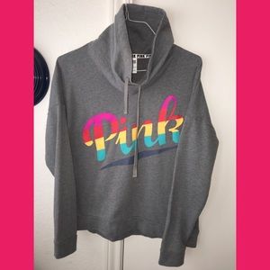 PINK VS RAINBOW HOODIE