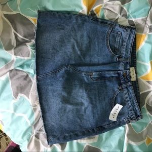 pacsun jean mini skirt