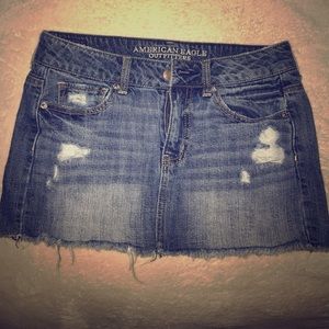 Denim Skirt American Eagle Outfitters