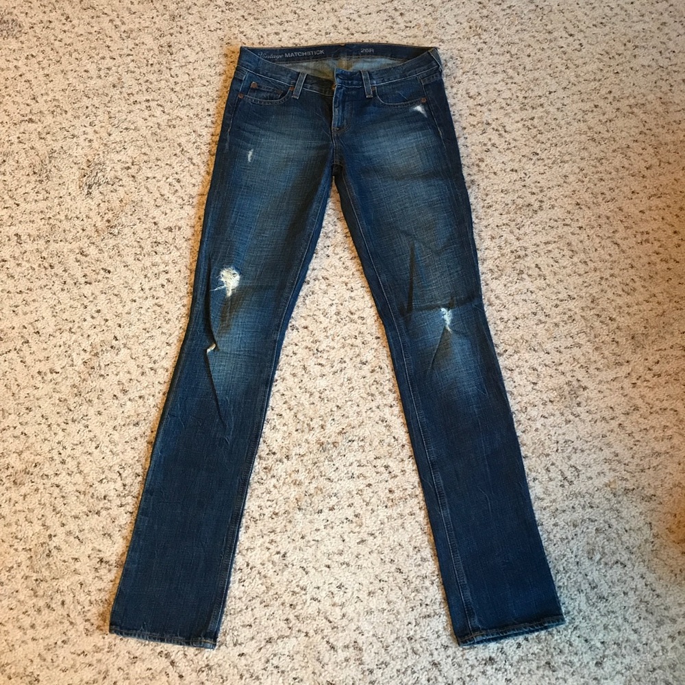 J Crew Destroyed Matchstick Jeans