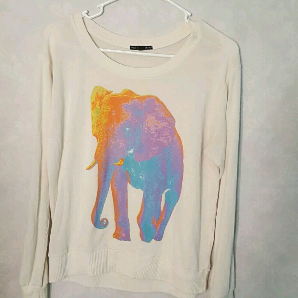 Urban Outfitters M Elephant Print Sweater