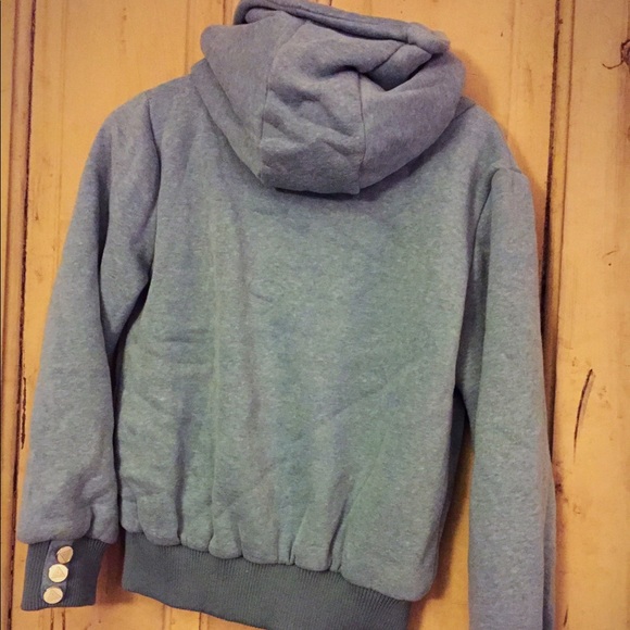 Asymmetrical zip hoodie. - Picture 2 of 4