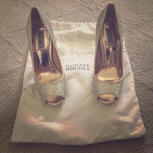 Peep toe dress shoes