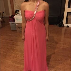 Gorgeous coral prom dress worn once