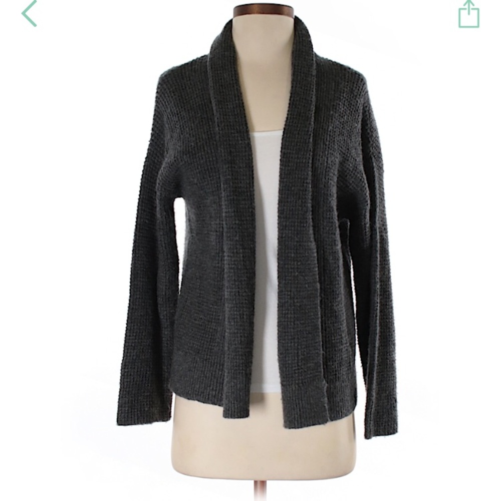 Gap wool cardigan sweater XS gray