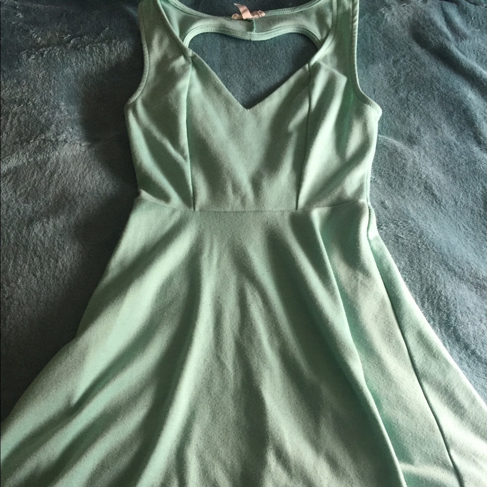Mint green dress