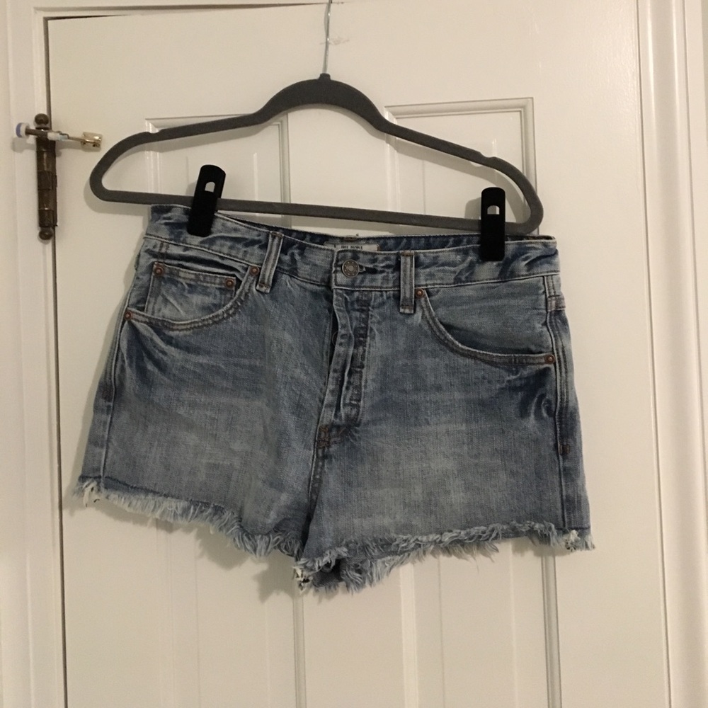 Free People jean shorts