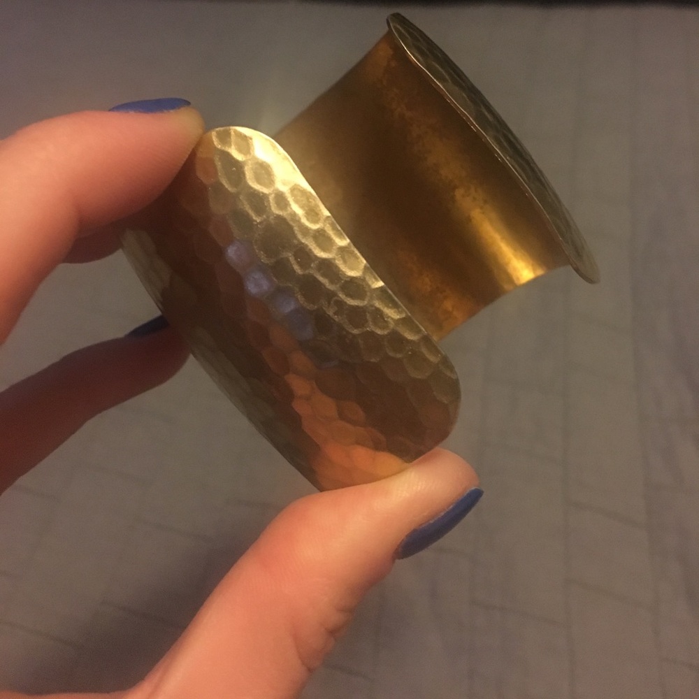 Gold fashion jewelry cuff