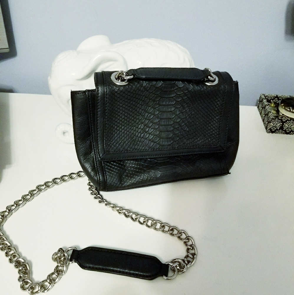 Audrey Brooke Croc Embossed Crossbody