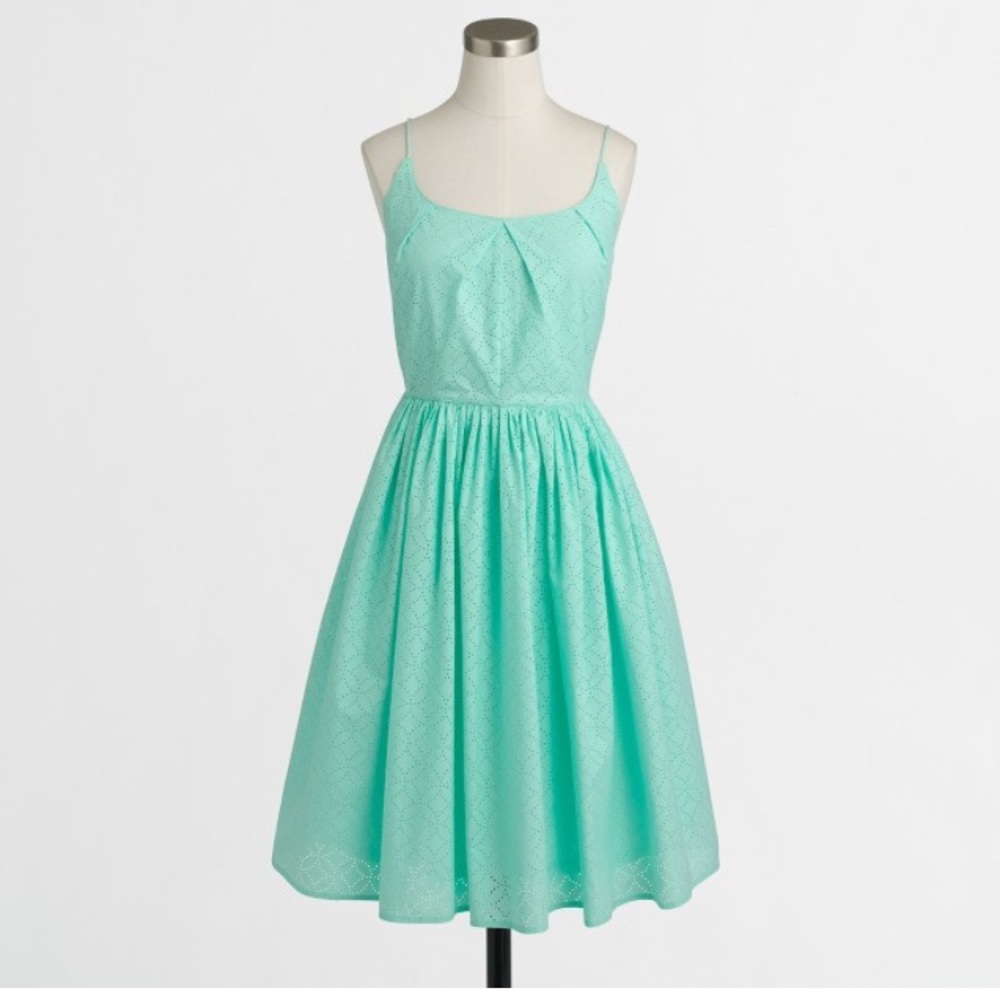 J Crew Geo Eyelet Dress size 8