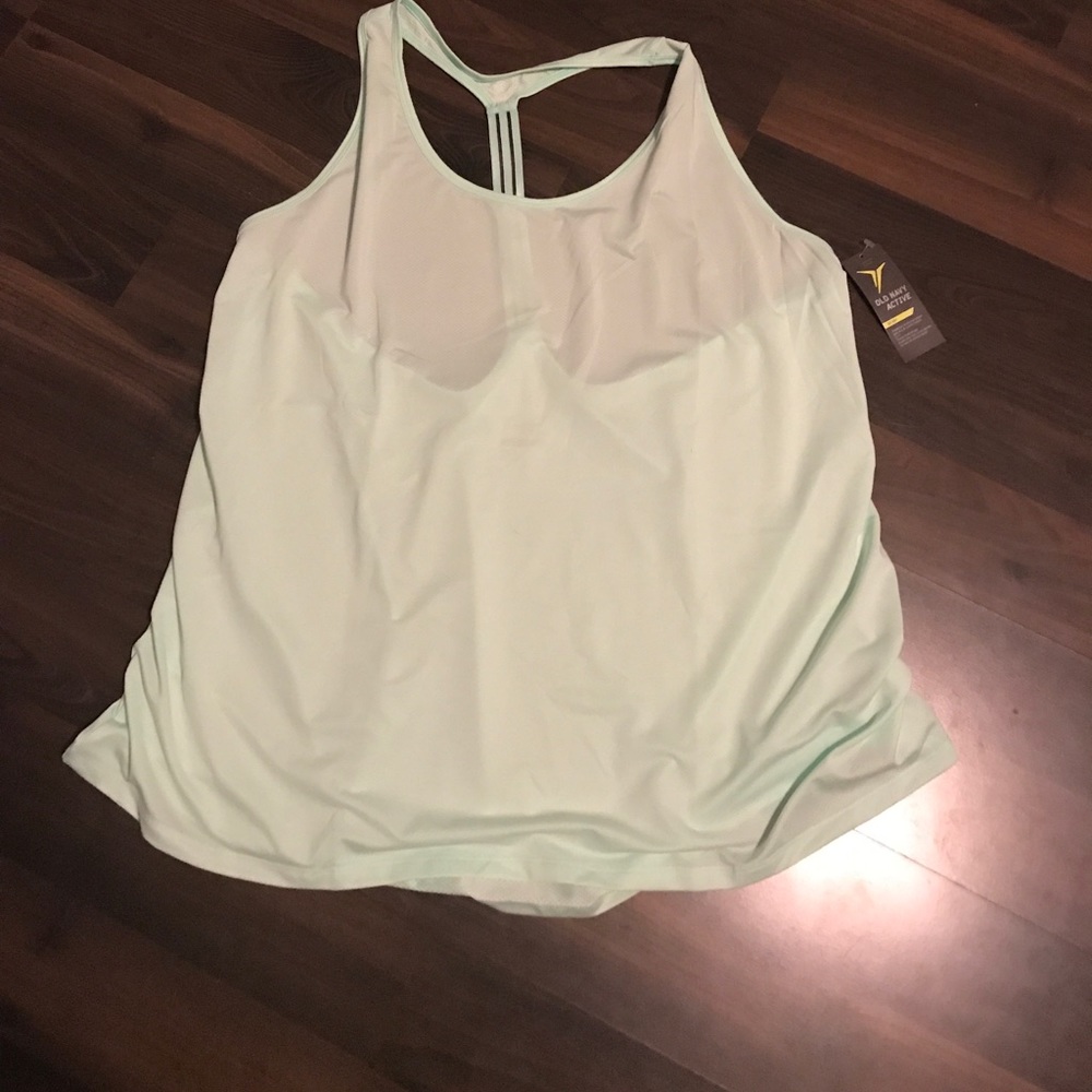 Mint razor back tank top size XL