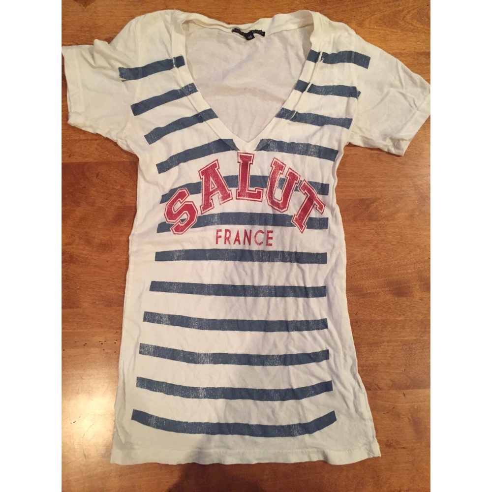Truly Madly Deeply striped salut t shirt