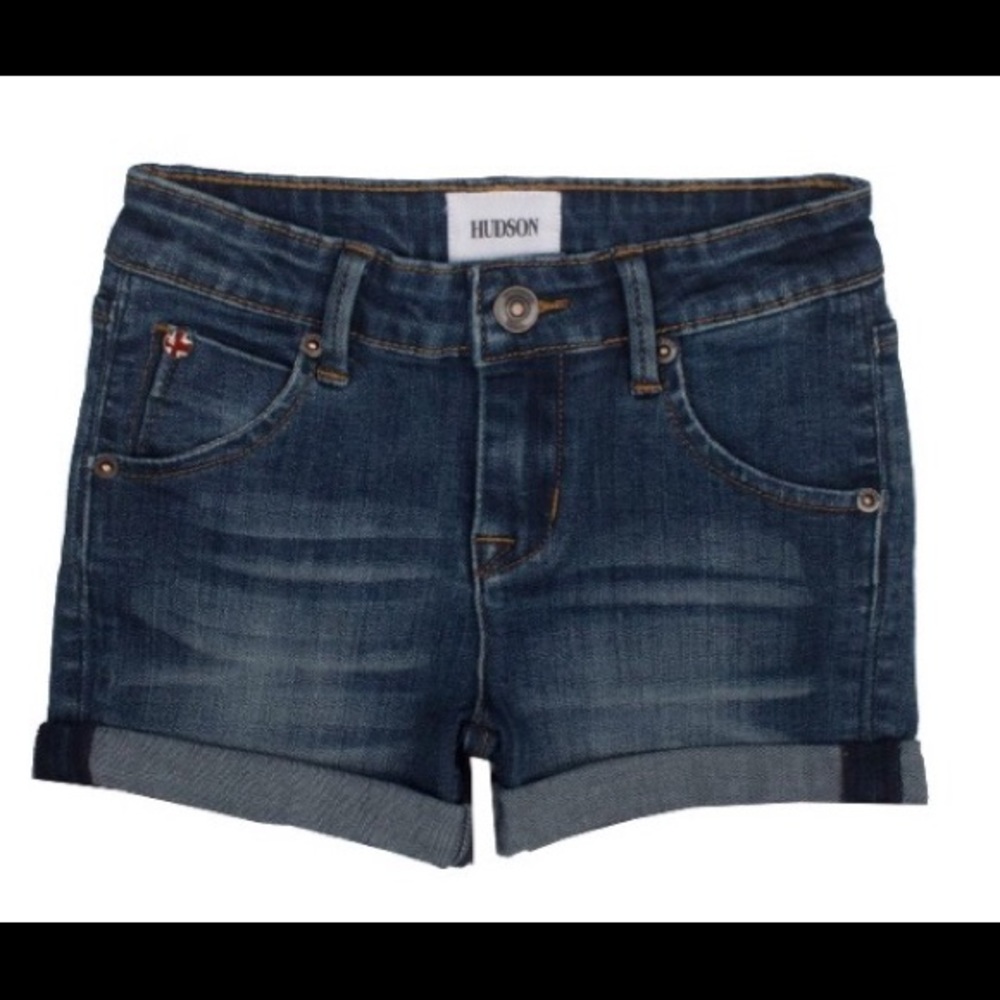 2 Hudson cuffed jeans shorts