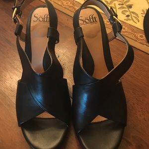 Black SOFTT strap sandals - never worn!!